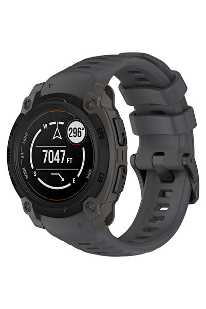 Techsuit Strap for Garmin Instinct E 40mm - Watchband 22mm (W076) - Gray