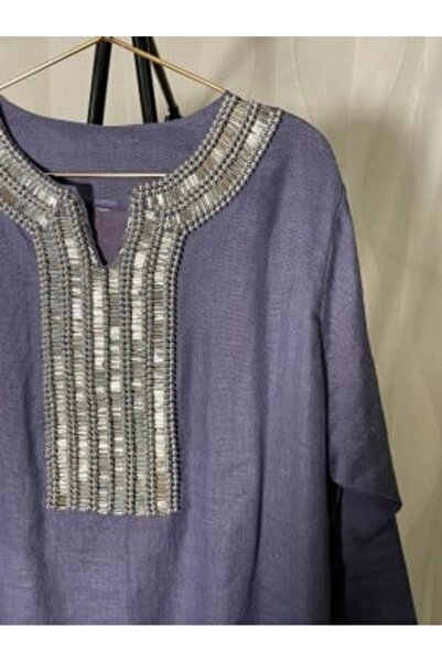 MESH sa Navy Blue Crystal Jilbab