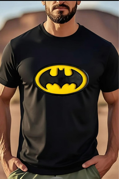 New Shine Μπλουζάκι Unisex με στάμπα Μπάτμαν