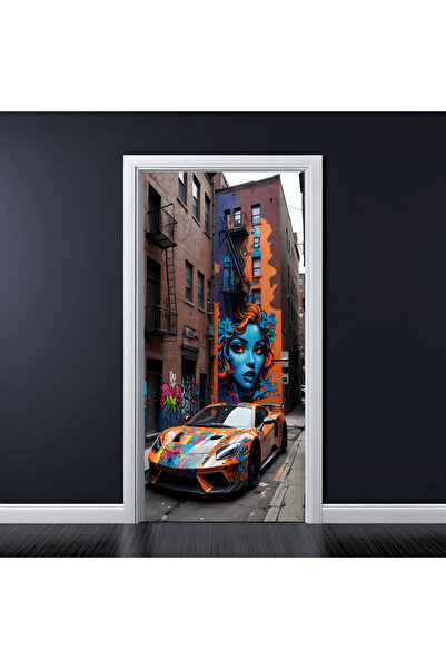 Avex Color printed foil for door decoration, size 200 x 90cm, model: AVX-DR01