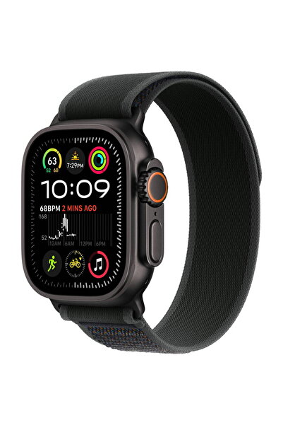 Apple Watch Ultra 2 GPS + Cellular 49mm Black Titanium Case | Black Trail Loo...