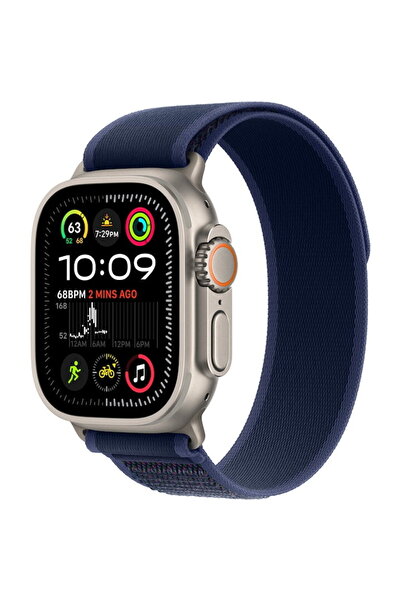Apple Watch Ultra 2 GPS + Cellular 49 mm Titanium Case with Blue Trail Loop -...