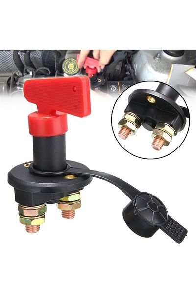 Avex "General Contact" switch, MICA size for Van, 12V - 24V, with plastic key