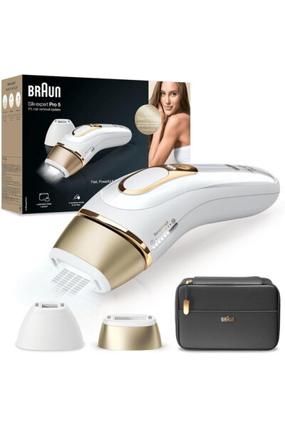 Braun Silk-expert Pro 5 IPL epilator, PL5140, White/Gold