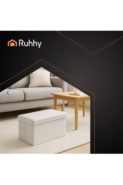 Ruhhy Taburet pliabil cu spatiu depozitare, 54 l, 60x30x30 cm, suporta 80 kg, MDF, catifea, gri deschis