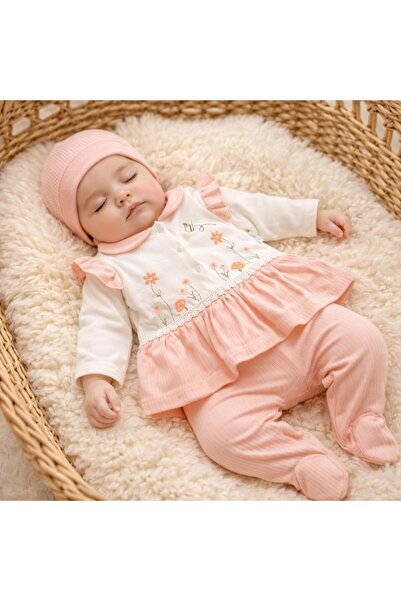 BYS BABY FASHION طقم خروج من المستشفى لحديثي الولادة من البنات مكون من 5 قطع ...