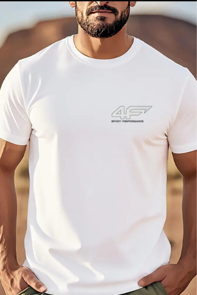 New Shine تي شيرت مطبوع عليه نص للجنسين