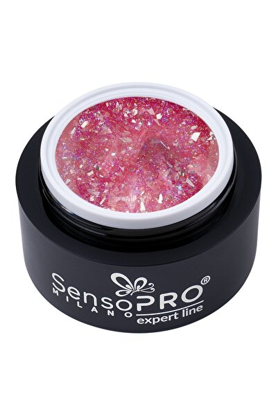 SensoPRO Milano Гел за изграждащи нокти Expert Line - малинов блясък 15 мл