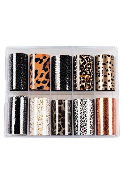 LUXORISE Set folie transfer #47 Animal print, 10 buc