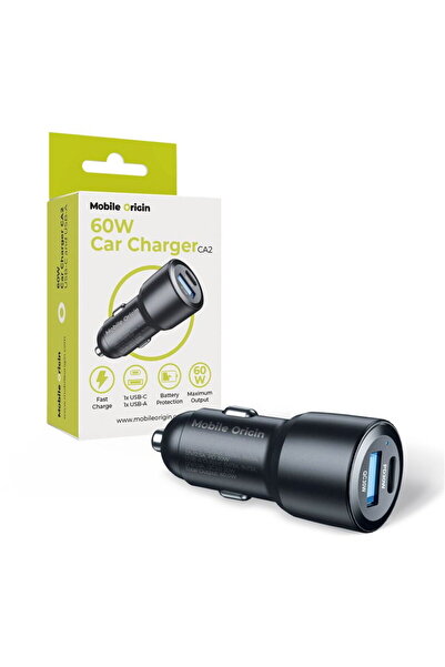 Mobile Origin FRL-CCH60W-01 USB-A + USB-C PD QC3.0 60W Negru