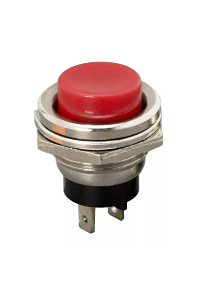 OEM Buton 1 circuit Apăsare ON 2A 250V OFF-(ON) fără opritor roșu 09065PI