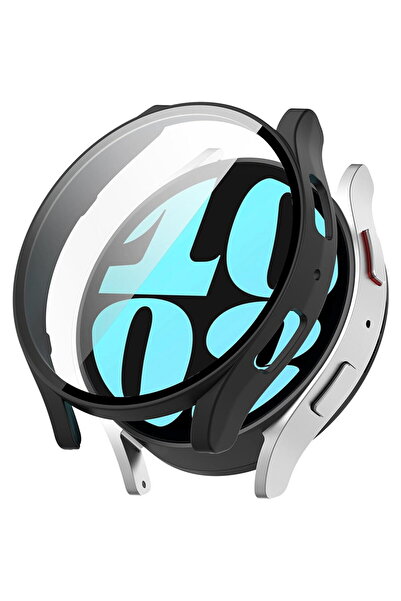 Techsuit Case for Samsung Galaxy Watch6 (40mm) + Foil - Defense360 Pro - Black