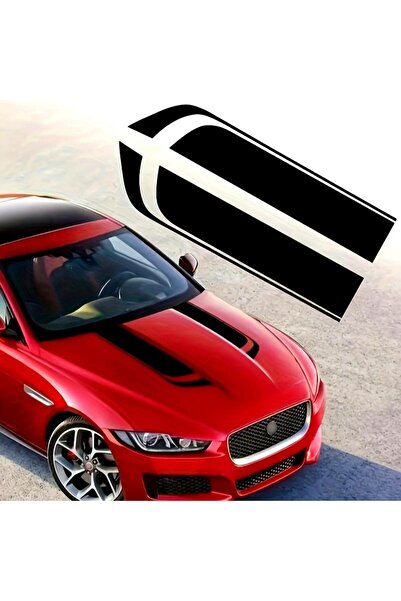 Avex Set 2 stickere autoadezive Tuning, model "Hood Stripes V1", dimensiune 8...