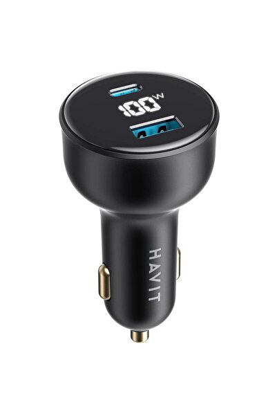 Havit KF2350384 CC100W 1x USB-C + 1x USB-A PD 100W Negru