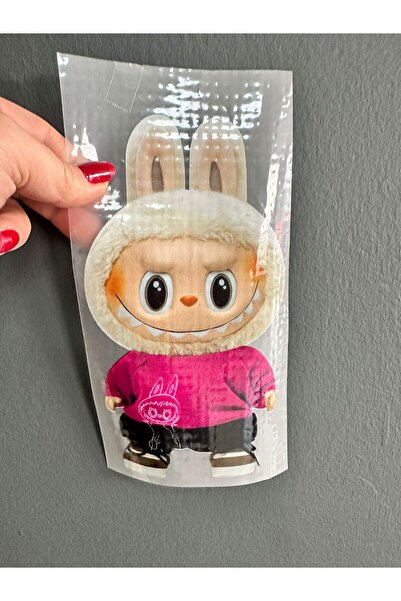 Gönülden Tasarım Iron-On Labubu Transfer Print Arma 19X11 cm Pink