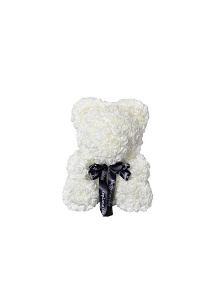 OEM Floral Arrangement, Maison des fleurs, Bear Shape, Foam Flowers, White, 4...