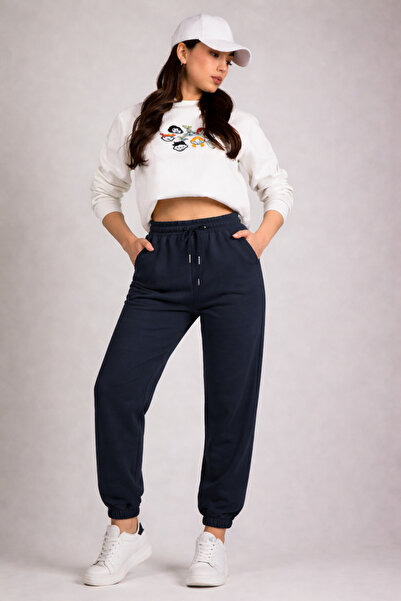 RAMİOR COLLECTION Women's 2 Thread Jogger Sweatpants Elastic Leg Casual Fit D...