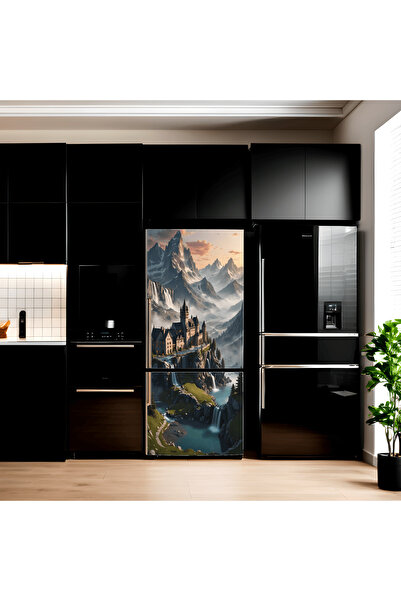 Avex Folie imprimata color pentru decor Frigider, dimensiune 200 x 90cm, mode...