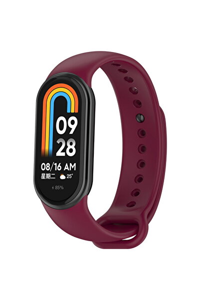 Techsuit Curea pentru Xiaomi Mi Band 8 / 8 NFC - Watchband (W014) - Wine Red