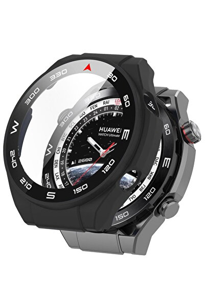 Techsuit Husa pentru Huawei Watch Ultimate + Folie - Defense360 Pro - Black