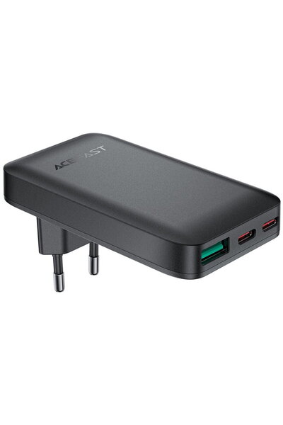 Acefast GaN 2x Type-C USB PD65W Negru