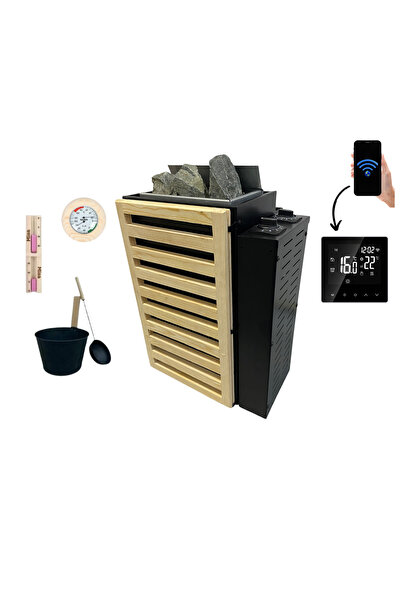 Misa Sauna Sobası 4,5 KW Dijital Kumandalı Her Şey Dahil Paket