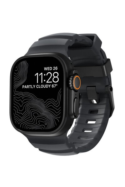 Nomad Curea Rocky Point, neagră/furtună - AW 49/45/44/42mm