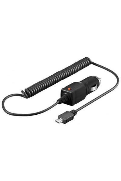 Techly Încărcător auto micro-USB 5V 1A, 12/24V, negru