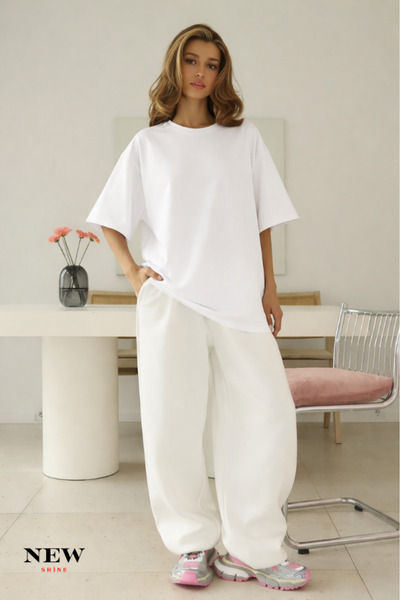 New Shine تي شيرت عادي للجنسين