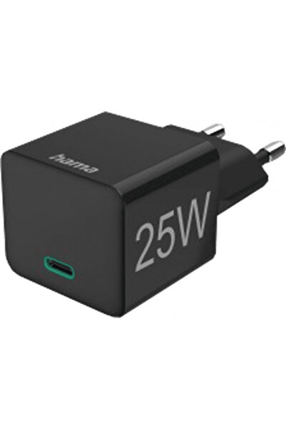Hama 00086425 USB-C QC 3.0 3A 25W Black