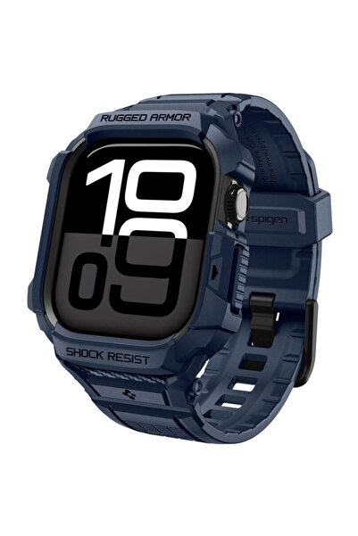 Spigen Husa pentru Apple Watch 10 42mm / Watch 11 42mm + Curea - Rugged Armor...