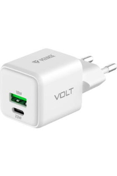 Yenkee YAC G38 GaN USB-C QC 4.0 PD 3.0 12V/3A 20W Alb