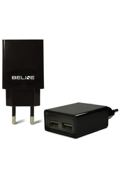 Beline Travel charger 2xusb 2a black