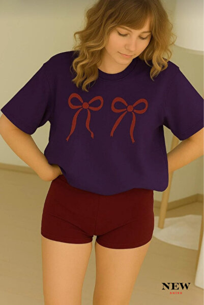 New Shine УНИСЕКС ТЕНИСКА С ПРИНТ НА ЛЪК