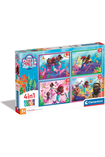 CLEMENTONI 4 in 1 Puzzle Ariel 21533