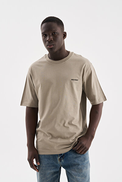Machinist Men's Basic Relaxed Slim Cotton T-Shirt Khaki