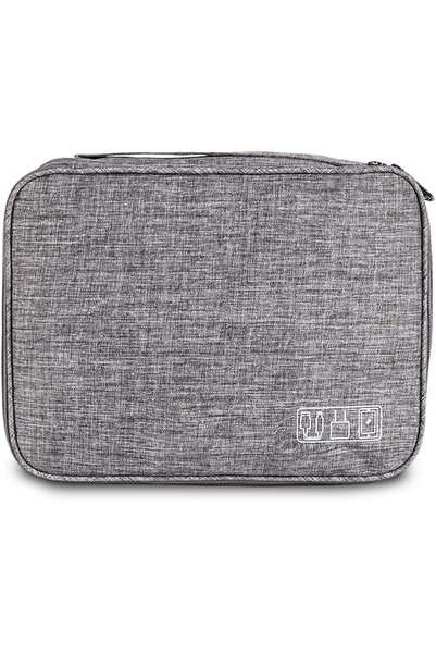 The Bros Tech Pouch, 3-Layer Cable Organiser Bag with Dividers, Waterproof El...