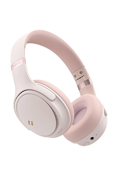 Havit Casti over-ear H630BT PRO, Wireless, BT 5.3, 50h, USB-C, Roz