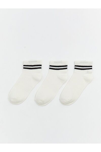 LC Waikiki Ciorapi papuci de damă în dungi, pachet de 3