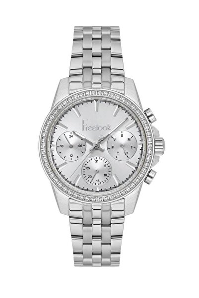Freelook Fl.1.10427-1 Functions Active Stone Design Steel Case Steel Band Met...