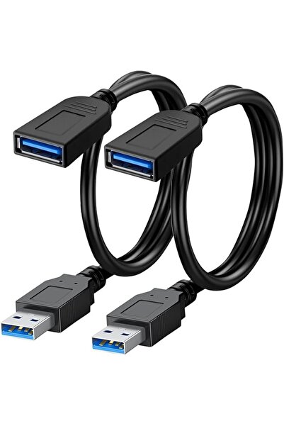 The Bros عبوة من كابل تمديد USB 2.0 عدد 2، بطول 3 أمتار/10 أقدام، من النوع A ...
