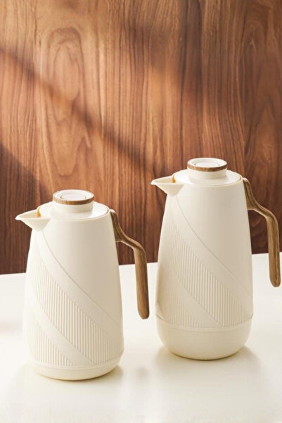 Generic طقم ترامس شاي وقهوة السعة 1 لتر بتصميم انيق