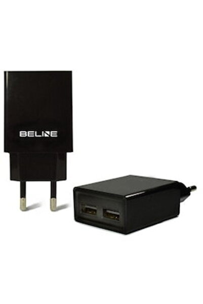Beline Încărcător de călătorie 2xUSB + microUSB 2A negru