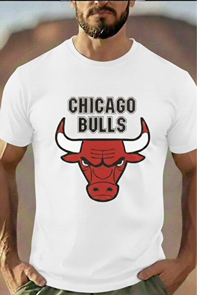 New Shine CHICAGO BULLS IMPRIMAT UNISEX tricou