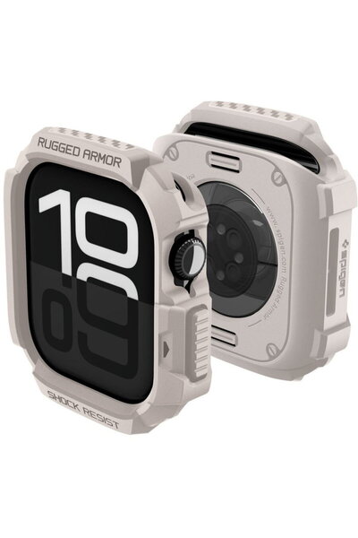 Spigen Θήκη για Apple Watch 10 42mm / Watch 11 42mm - Rugged Armor V2 - Dune ...