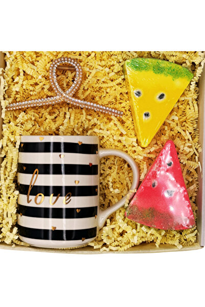 OEM Set Cadou Esti frumoasa - 2 bombe de baie cu aroma de pepene rosu, 1 cana...