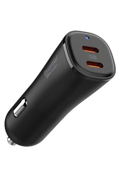 Spigen KF2338970 EV502 2x USB-C Fast Charging 50W Negru