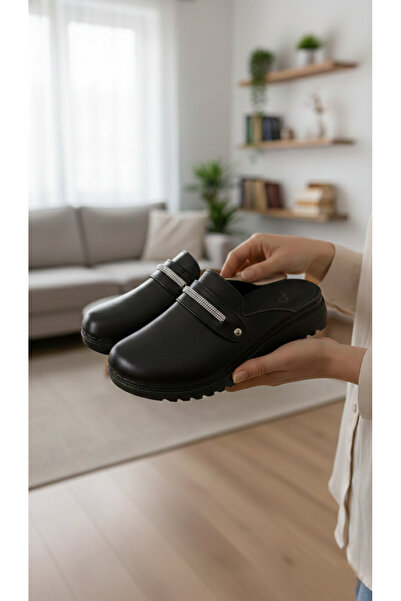 Vojo PR cu pietre aplicate Papuci ortopedici pentru femei, cu talpă moale, în...