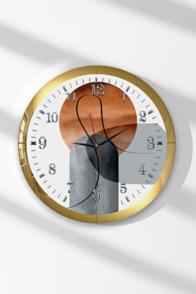 Zevahir Mobilya Dekorasyon Ceas de perete rotund din MDF cu tematică de forme...