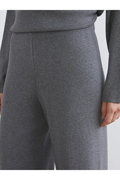 LC Waikiki Pantaloni tricotați de damă cu talie elastică cu picioare largi